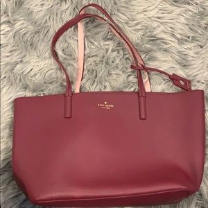 Burgundy Kate spade bag